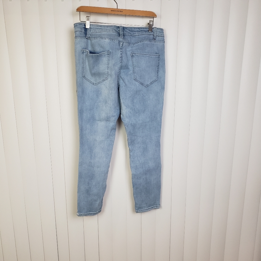 PROJECT RUNWAY Blue Skinny Jeans Size Junior 10 - Picture 2 of 10